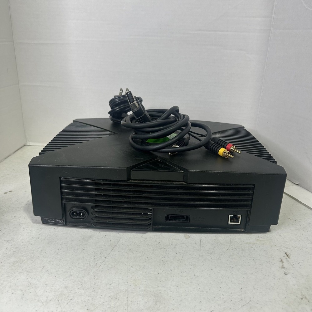 Microsoft Xbox Original Console Bundle Black 2001 Model 2 Controllers AV Power - Picture 8 of 11